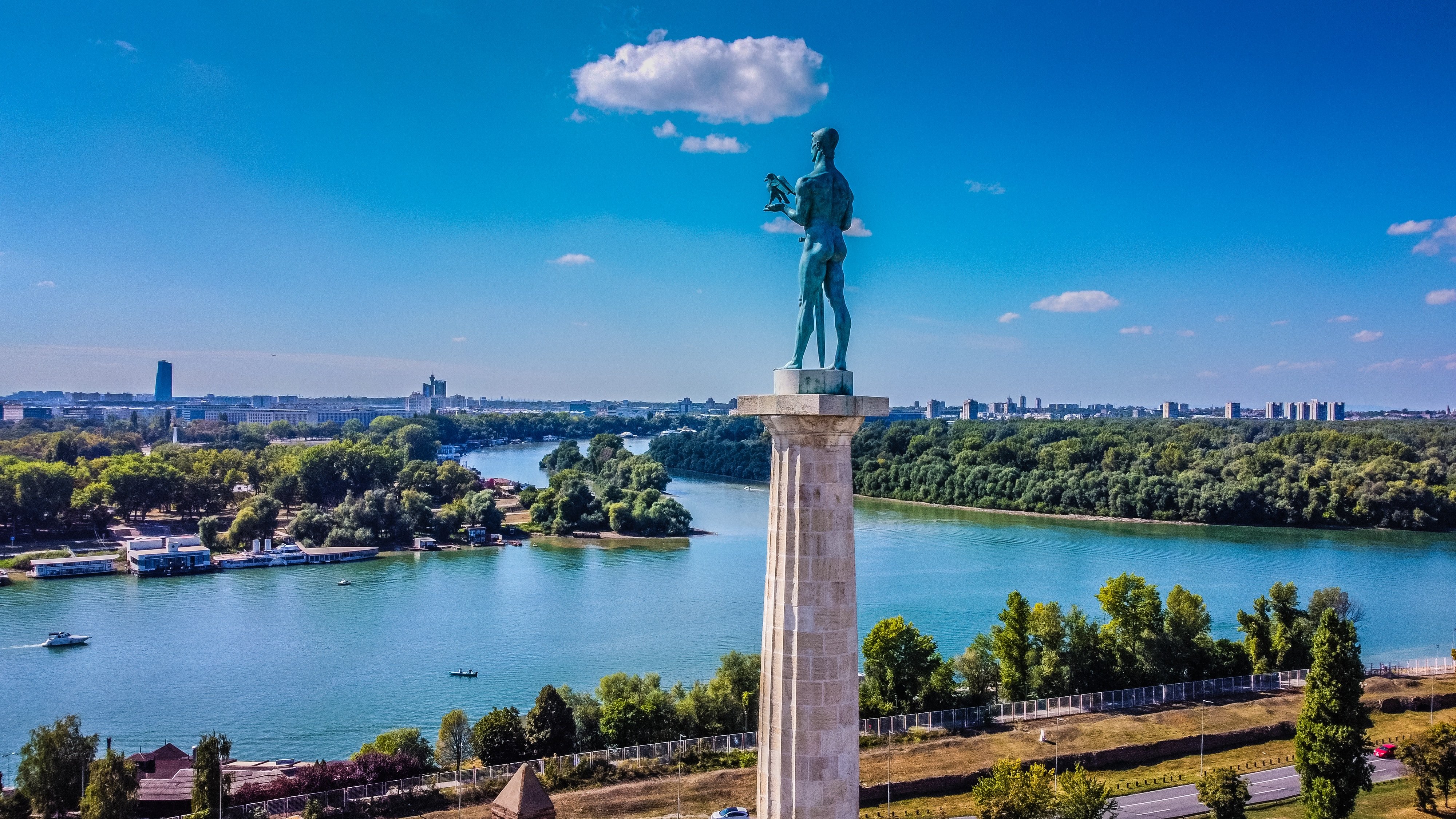 The Statue of Victor in Belgrade